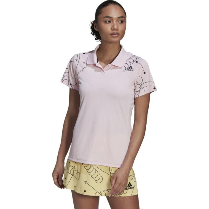 TRICOU ADIDAS POLO CLUB GRAPHIC CLEAR PINK [2]