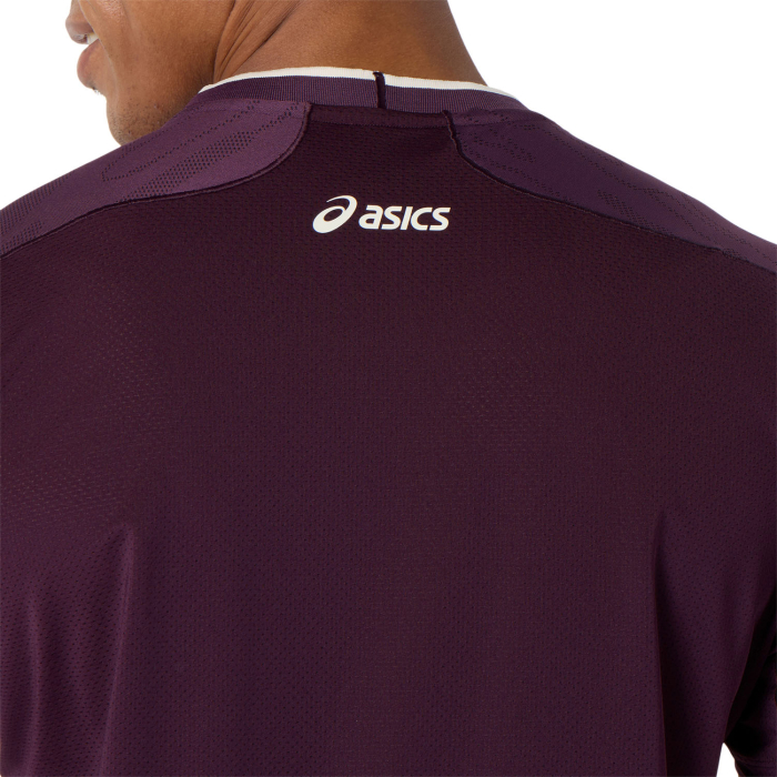 Tricou Asics Barbati Match Jacquard Dark Aubergine [4]