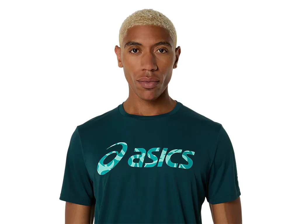 Tricou Asics Barbati Match Seasonal Graphic Saxon Green [4]