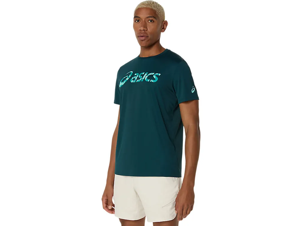 Tricou Asics Barbati Match Seasonal Graphic Saxon Green [3]