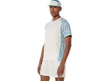 Tricou Asics Barbati Padel Court All Over Print Cream [3]