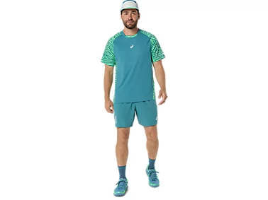 Tricou Asics Barbati Padel Court All Over Print Misty Pine [6]