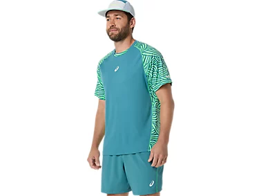 Tricou Asics Barbati Padel Court All Over Print Misty Pine [7]