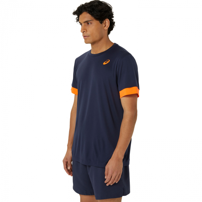 Tricou Asics Court SS Midnight/Shocking Orange [4]