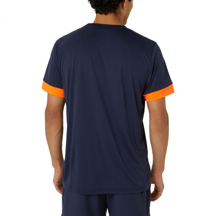 Tricou Asics Court SS Midnight/Shocking Orange [2]