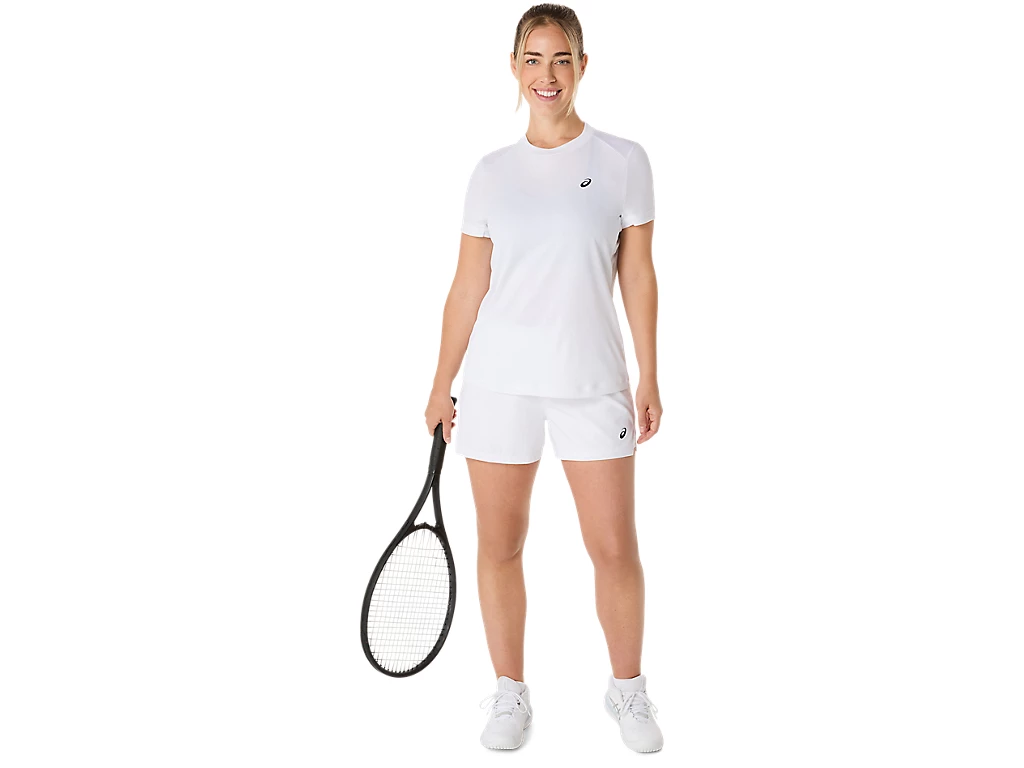 Tricou Asics Femei Court Graphic Brilliant White [7]