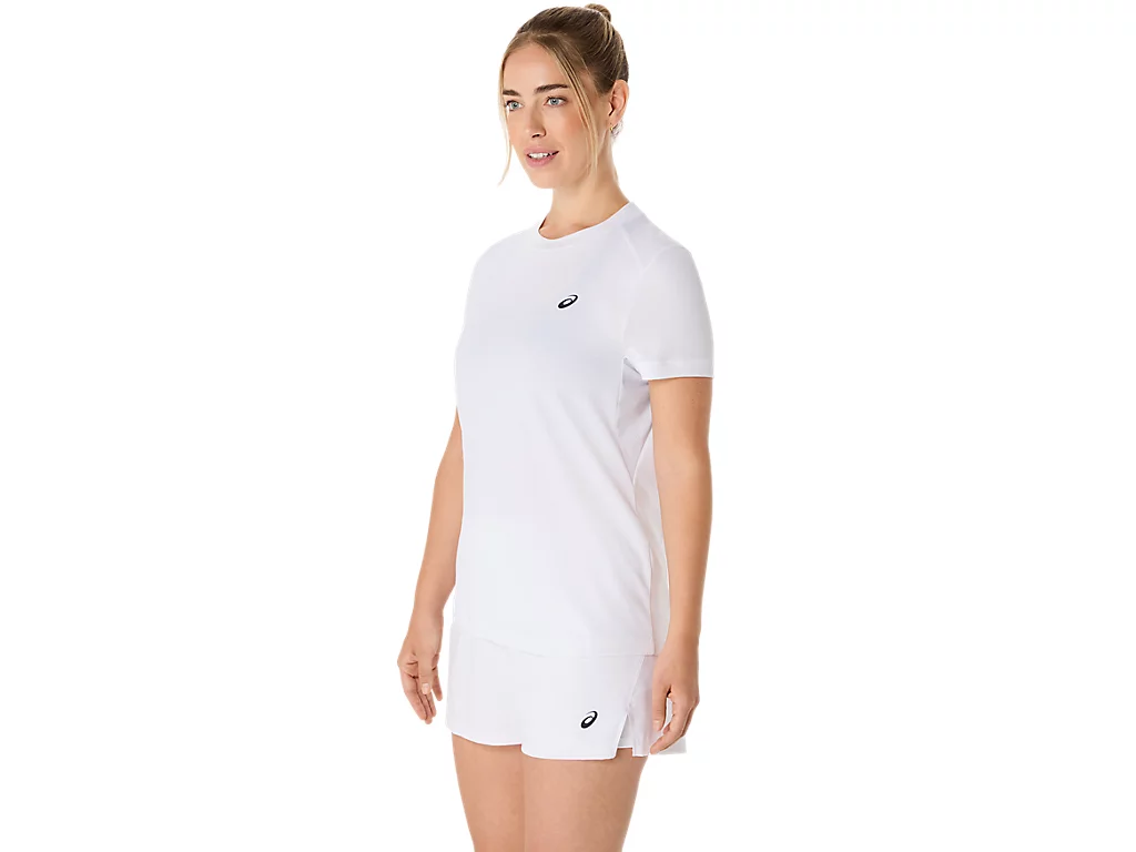 Tricou Asics Femei Court Graphic Brilliant White [3]