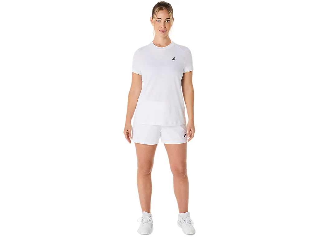 Tricou Asics Femei Court Graphic Brilliant White [6]