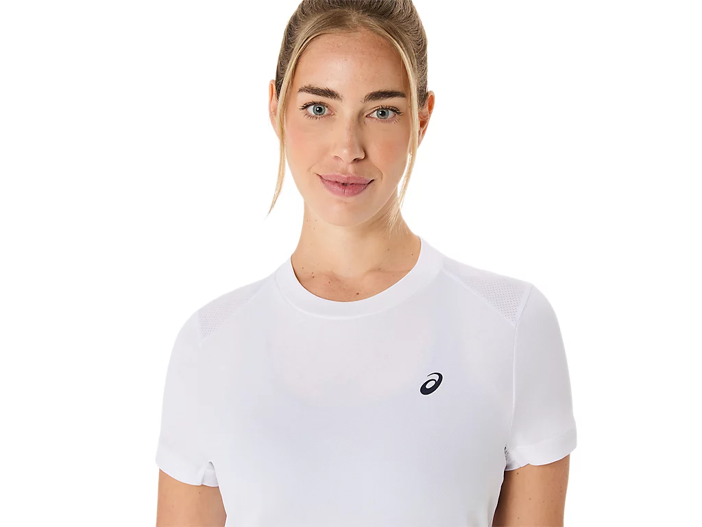 Tricou Asics Femei Court Graphic Brilliant White [4]