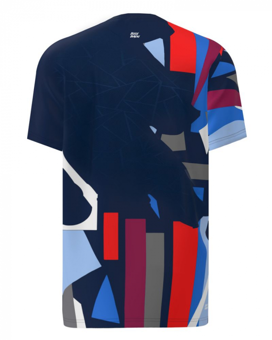 Tricou Baiat BIDI BADU New York 2024 Albastru Inchis/Rosu/Albastru [2]