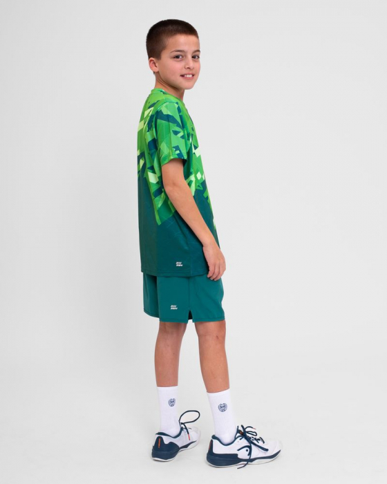 Tricou Baiat BIDI BADU Spike Verde Inchis/Verde [6]