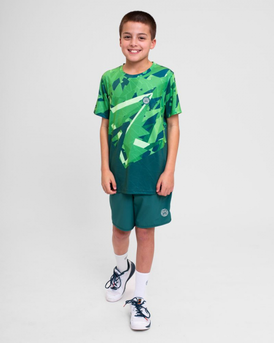 Tricou Baiat BIDI BADU Spike Verde Inchis/Verde [5]