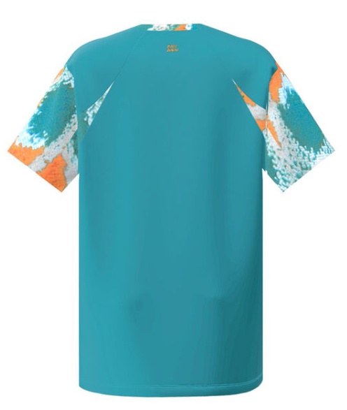 Tricou Bidi Badu Barbati Melbourne 2025 V-Neck Petrol/Portocaliu [2]