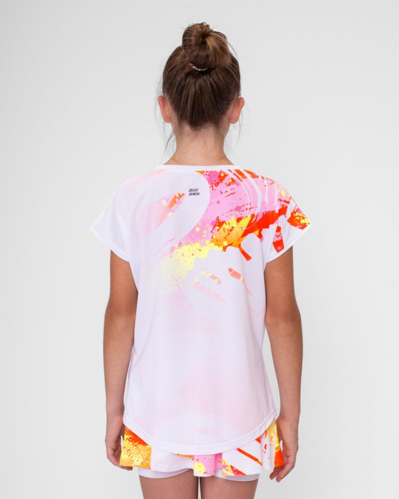 Tricou BIDI BADU Fata Wild Arts Capsleeve Alb/Multicolor [3]