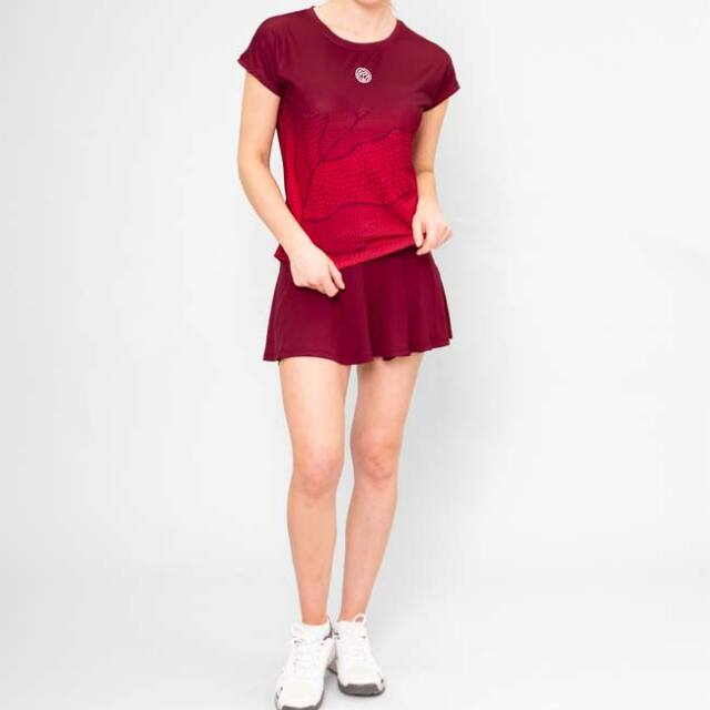 TRICOU BIDI BADU W PROTECTED LEAFS CAPSLEEVE Bordeaux [3]