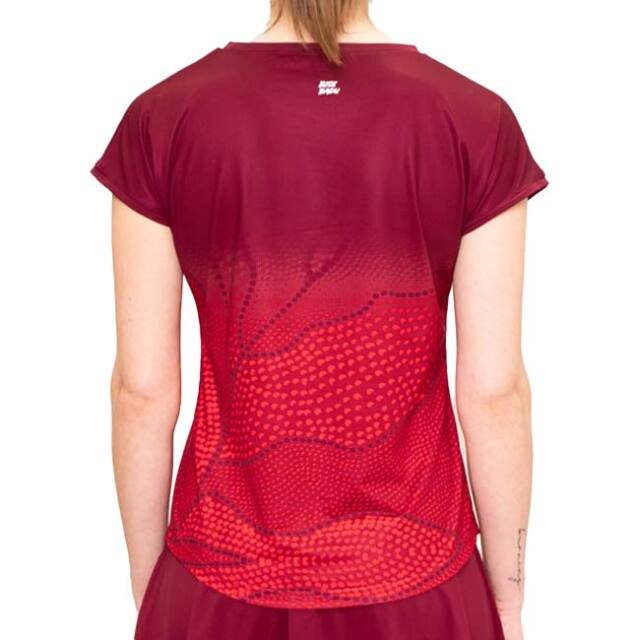 TRICOU BIDI BADU W PROTECTED LEAFS CAPSLEEVE Bordeaux [2]