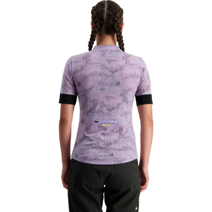 Tricou ciclism merino MONS ROYALE W CADENCE HALF ZIP LILAC MICRO [2]
