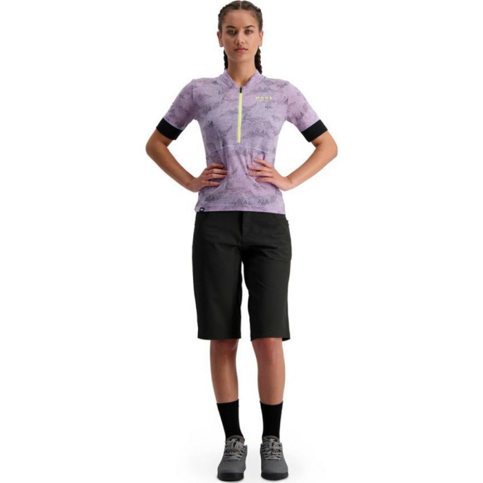 Tricou ciclism merino MONS ROYALE W CADENCE HALF ZIP LILAC MICRO [3]