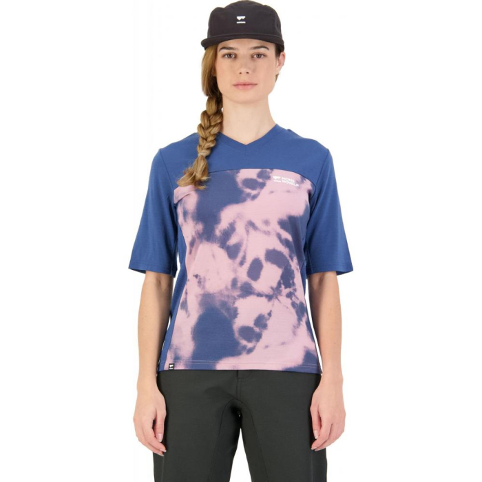 Tricou ciclism merino Mons Royale W Redwood Enduro VT Denim Tie Dye [3]