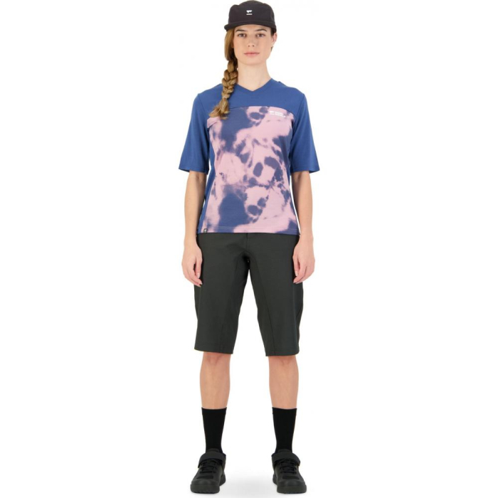 Tricou ciclism merino Mons Royale W Redwood Enduro VT Denim Tie Dye [4]