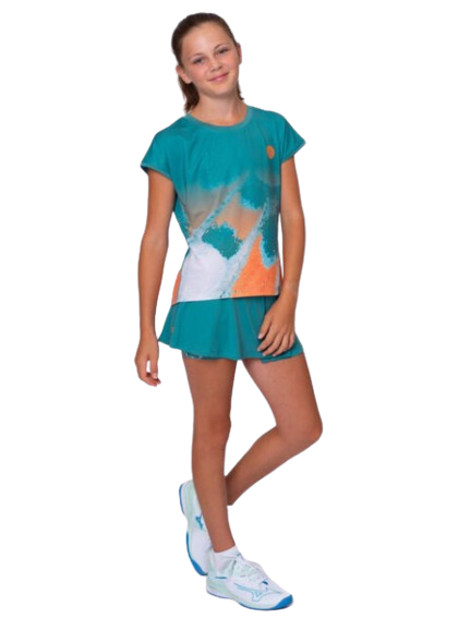 Tricou Bidi Badu Copii Melbourne 2025 Petrol/Portocaliu [5]