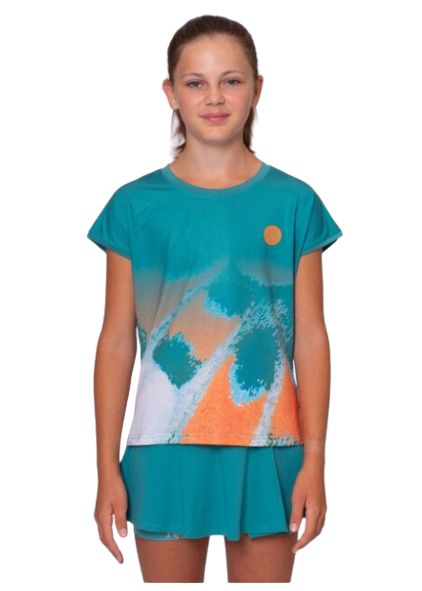 Tricou Bidi Badu Copii Melbourne 2025 Petrol/Portocaliu [3]