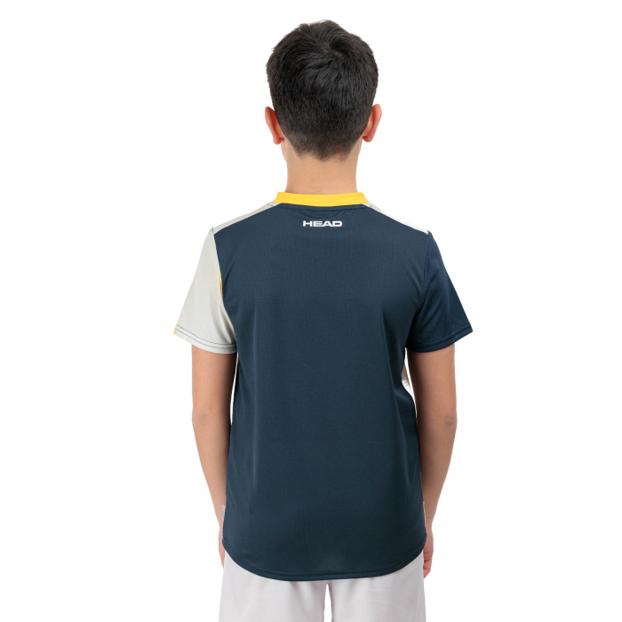 TRICOU HEAD JUNIORI BAIETI TOPSPIN Navy Print Vision [2]