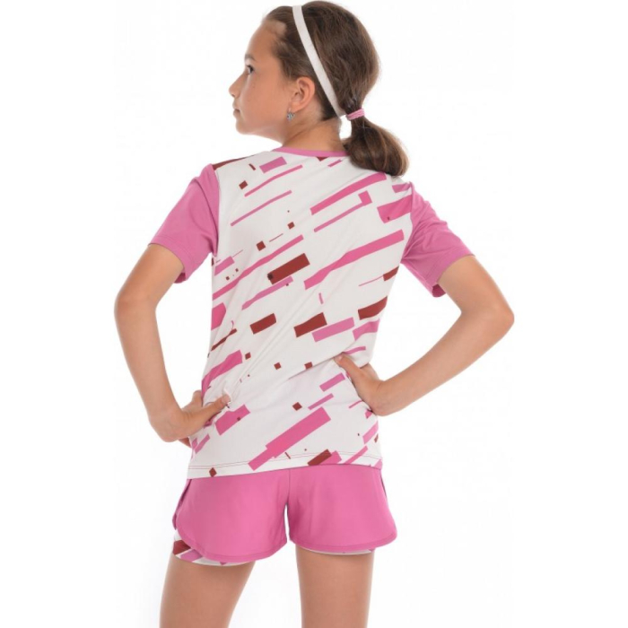 Tricou JOYBEK MILANO Junior Girl White Pink [2]