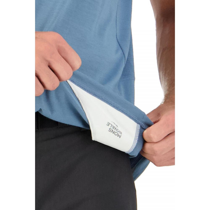 Tricou merino Mons Royale M Tarn Merino Shift Thirt Blue Slate [4]