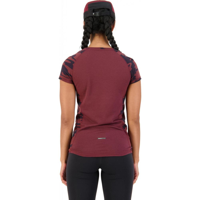 Tricou merino Mons Royale W Bella Tech Tee Chocolate Camo [3]