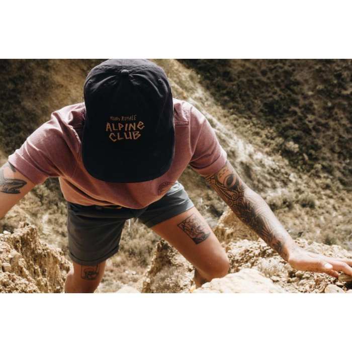 Tricou merino Mons Royale W Icon Relaxed Tee Garment Dyed Washed Berry [5]