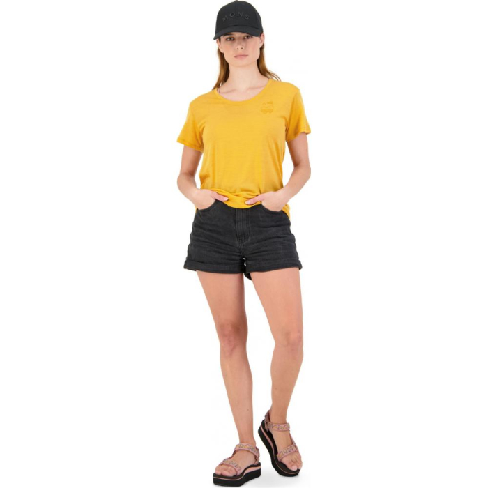 Tricou merino Mons Royale W Zephyr Merino Cool Tee Gold [4]