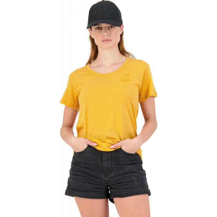 Tricou merino Mons Royale W Zephyr Merino Cool Tee Gold [3]