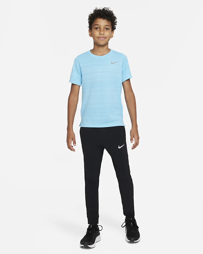 TRICOU NIKE Baieti Dr-Fit Miler Light Blue [2]