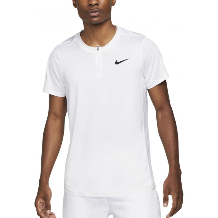 TRICOU NIKE M DRI-FIT ADVANTAGE POLO WHITE/BLACK [1]