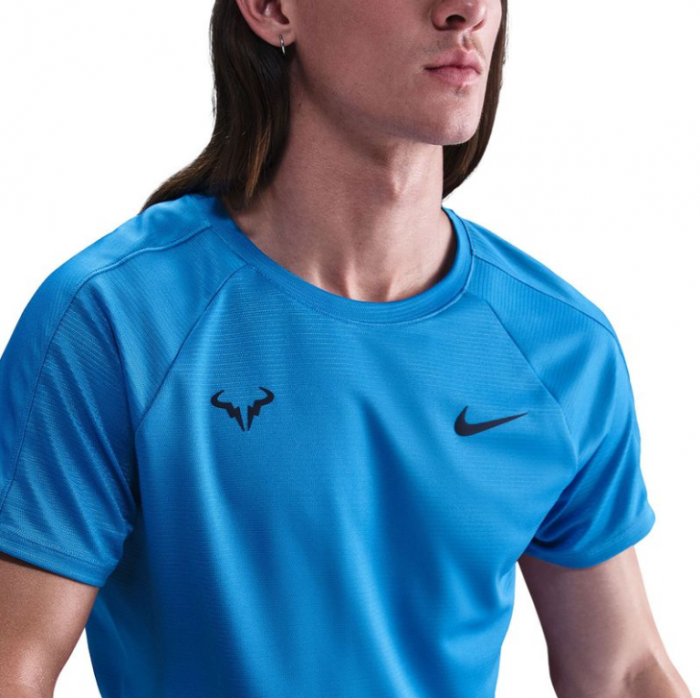 Tricou Tenis Nike Rafa M NK Dri-FIT Challenger Albastru [2]