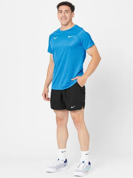 TRICOU NIKE RAFA MNK DF CHALLENGER Light Photo Blue [3]