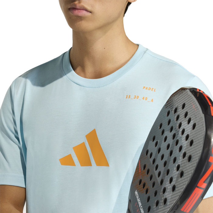 Tricou Padel Adidas Barbati Category Graphic Pro Icey Blue [5]