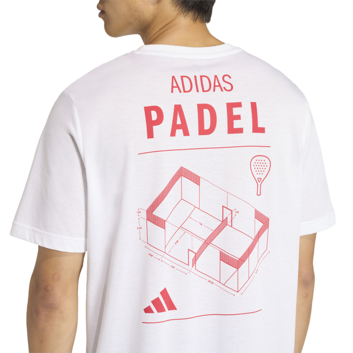 Tricou Padel Adidas Barbati Category Graphic Pro White [3]