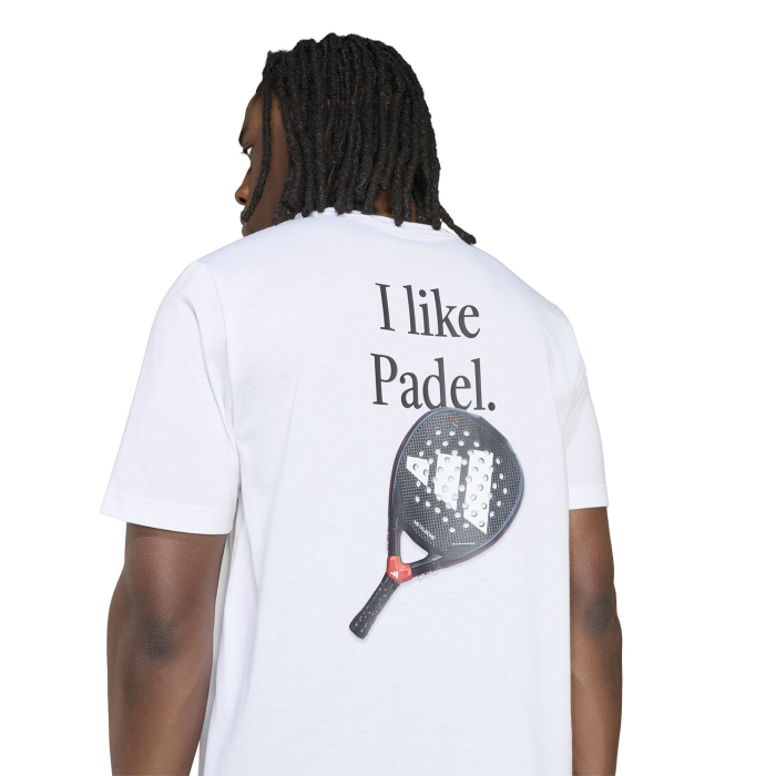 Tricou Padel Adidas Barbati Grafic Category White [4]