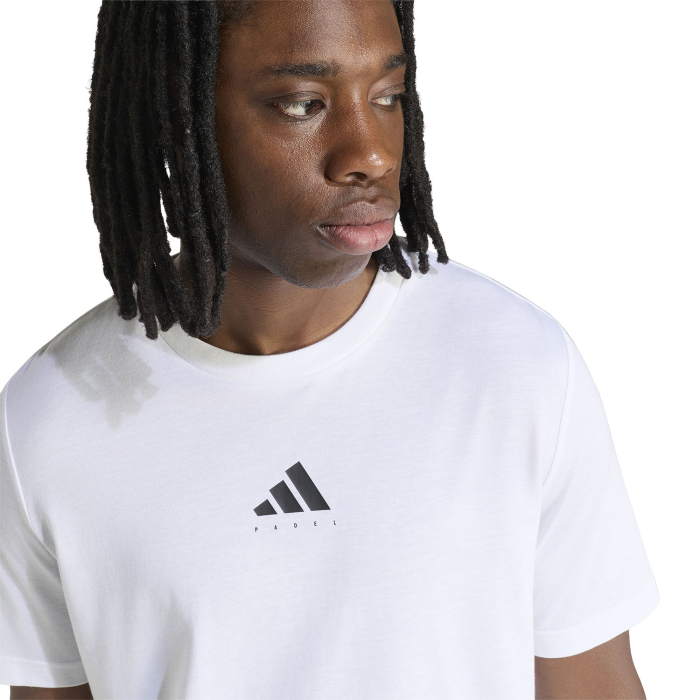 Tricou Padel Adidas Barbati Grafic Category White [2]