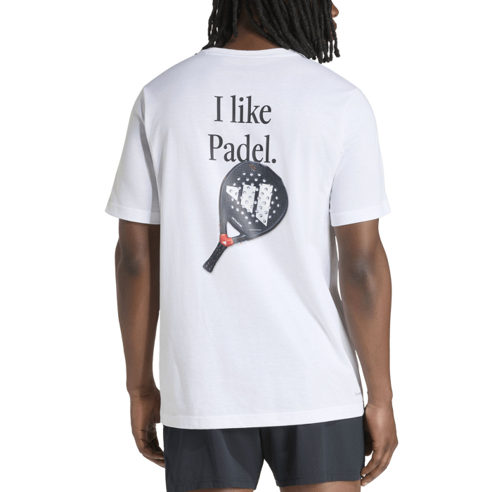 Tricou Padel Adidas Barbati Grafic Category White [5]