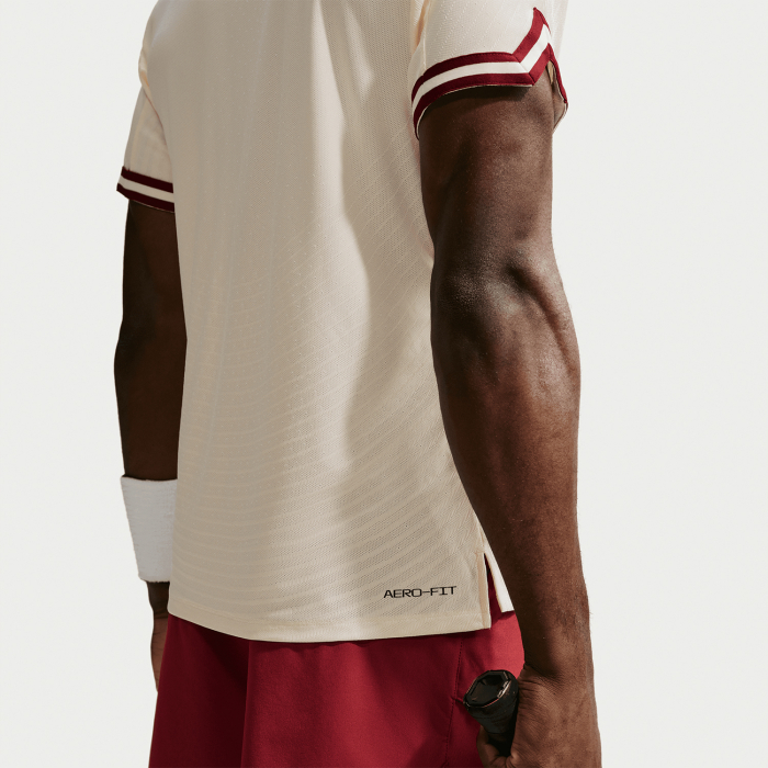 Tricou Polo Nike Barbati Aero-FIT Slam NY Pale Ivory/Team Red [5]