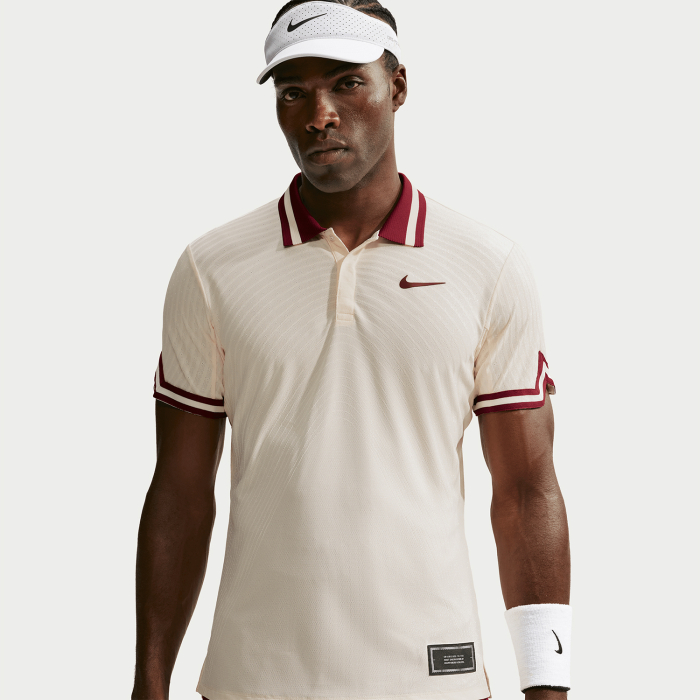 Tricou Polo Nike Barbati Aero-FIT Slam NY Pale Ivory/Team Red [3]