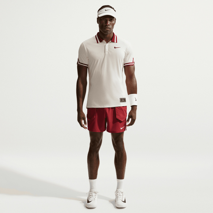 Tricou Polo Nike Barbati Aero-FIT Slam NY Pale Ivory/Team Red [4]