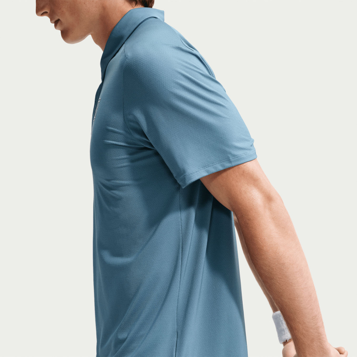 Tricou Polo Nike Barbati Dri-FIT Advantage Smokey Blue/White [2]