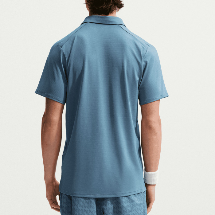 Tricou Polo Nike Barbati Dri-FIT Advantage Smokey Blue/White [6]