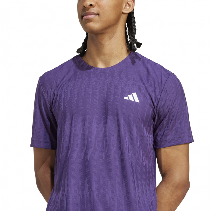 Tricou Tenis Adidas Barbati Climacool Airchill FreeLift Violet Pruna [3]