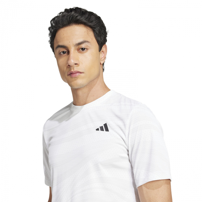 Tricou Tenis Adidas Barbati Club Climacool White Graphic [2]