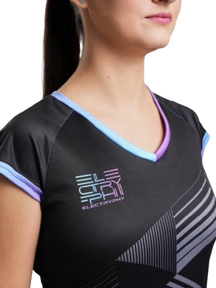 Tricou Tenis Electryphy Femei Physical Negru [3]